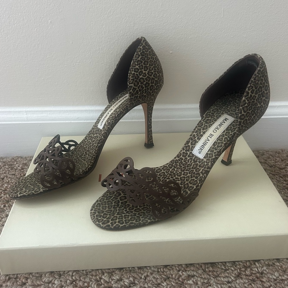 Manolo Blahnik Cheetah Heels